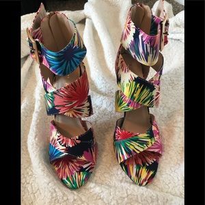 Liliana multi-color sandal. NEVER WORN!!!